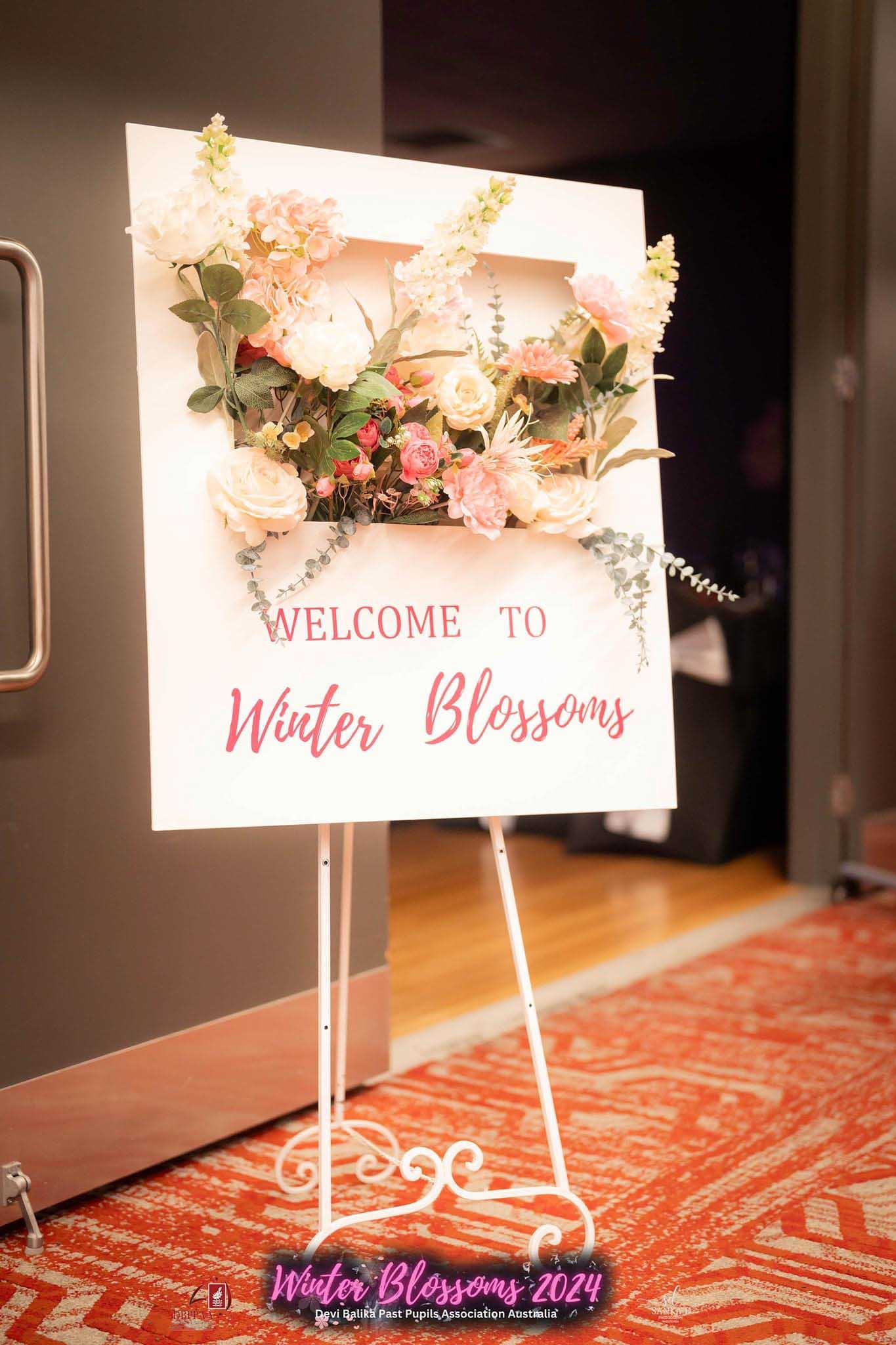 Floral Welcome board