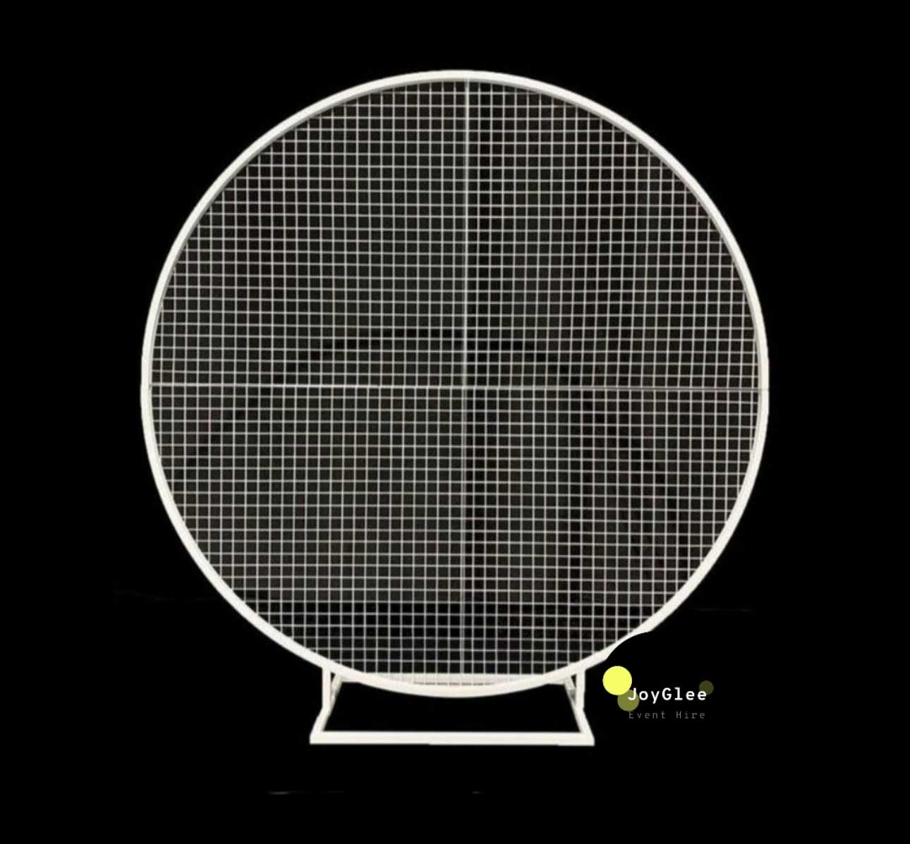 White mesh backdrop